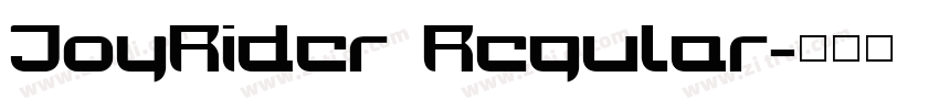 JoyRider Regular字体转换